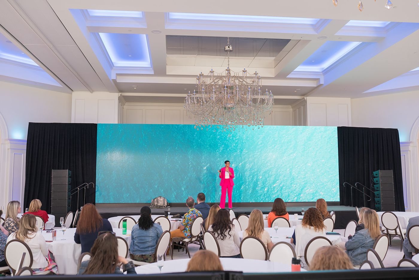 A full ballroom during her keynote